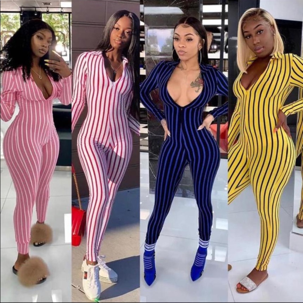 Striped Jumpsuit